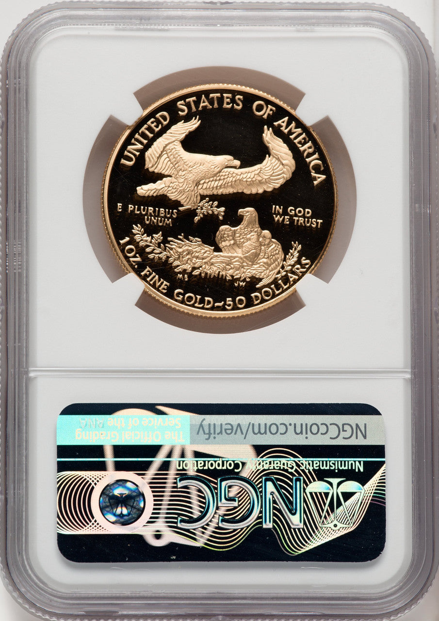 1994-W Proof Gold Eagle 1 oz Mike Castle NGC PF70