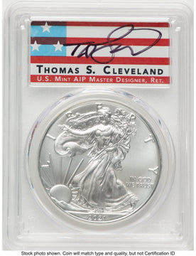 2021-(S) Silver Eagle Type 1 Emergency Production FDI Thomas Cleveland Americana PCGS MS70
