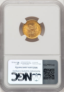 1902 $2.50 CAC Liberty Quarter Eagle NGC MS67+