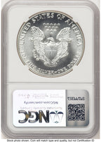 1987-(S) Silver Eagle Mike Castle From US Mint Sealed Box NGC MS70