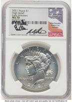 2021 Peace Dollar ER Mike Castle/Miles Standish NGC MS70