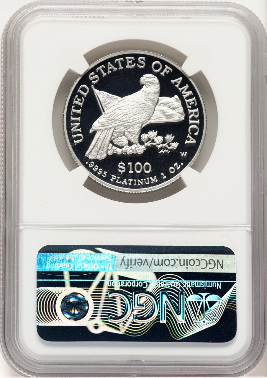 2003-W Proof Platinum Eagle 1 oz Mike Castle NGC PF70