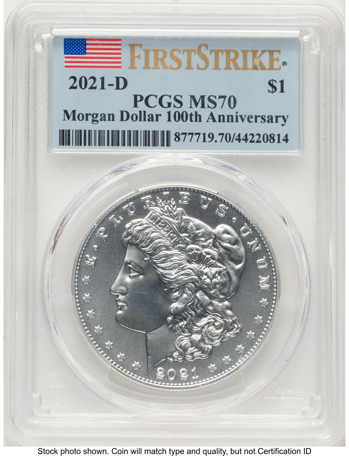 2021-D Morgan Dollar FS Flag PCGS MS70