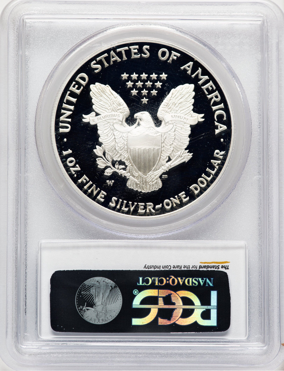 2003-W Proof Silver Eagle 1 oz Blue Gradient PCGS PR70