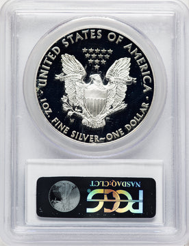 2012-W Proof Silver Eagle 1 oz Blue Gradient PCGS PR70