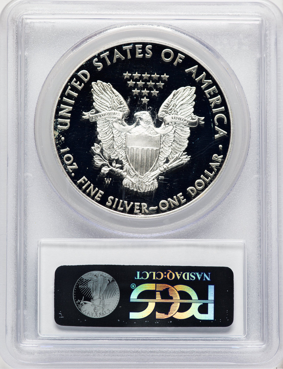 2012-W Proof Silver Eagle 1 oz Blue Gradient PCGS PR70