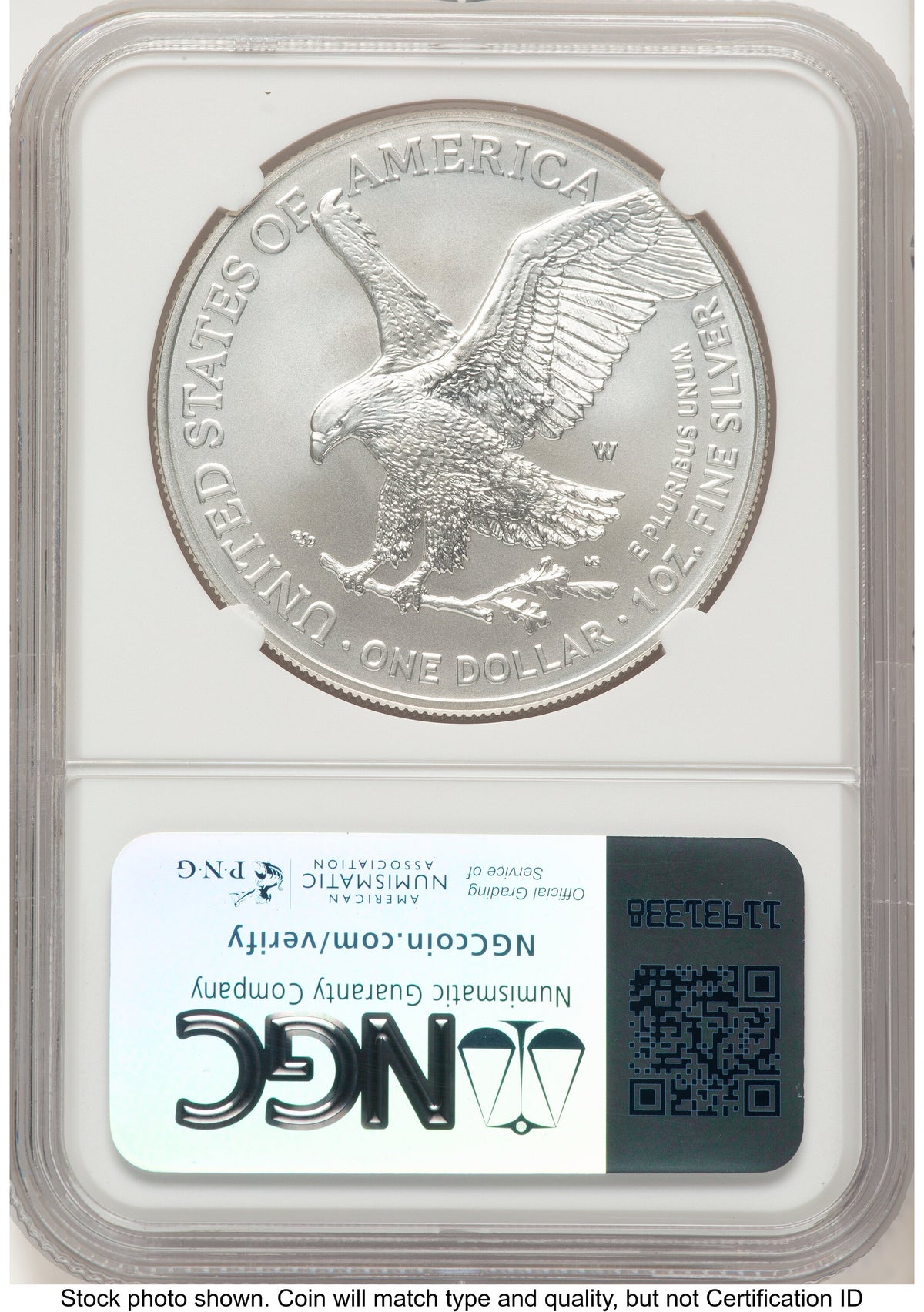 2024-W Burnished Silver Eagle 1 oz Mike Castle NGC MS70