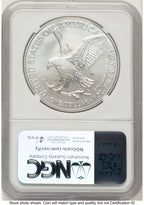 2024-W Burnished Silver Eagle 1 oz ER Mike Castle NGC MS70