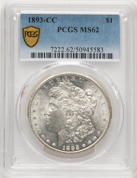 1893-CC Morgan Dollar PCGS MS62 (771490001)