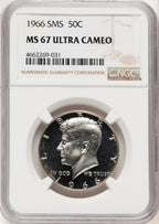 1966 50C SMS SMS Kennedy Half Dollar NGC MS67 (771526002)