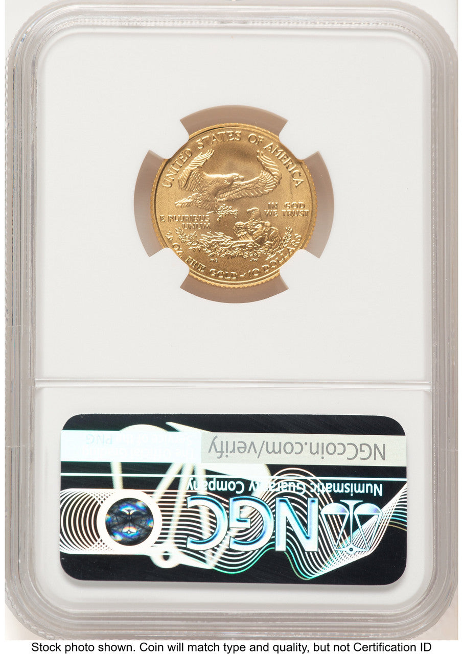 2006-W Burnished Gold Eagle 1/4 oz 0.25 oz Brown Label NGC MS70