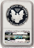 2012-S Proof Silver Eagle Coin & Currency Set 1 oz ER San Francisco Label NGC PF70