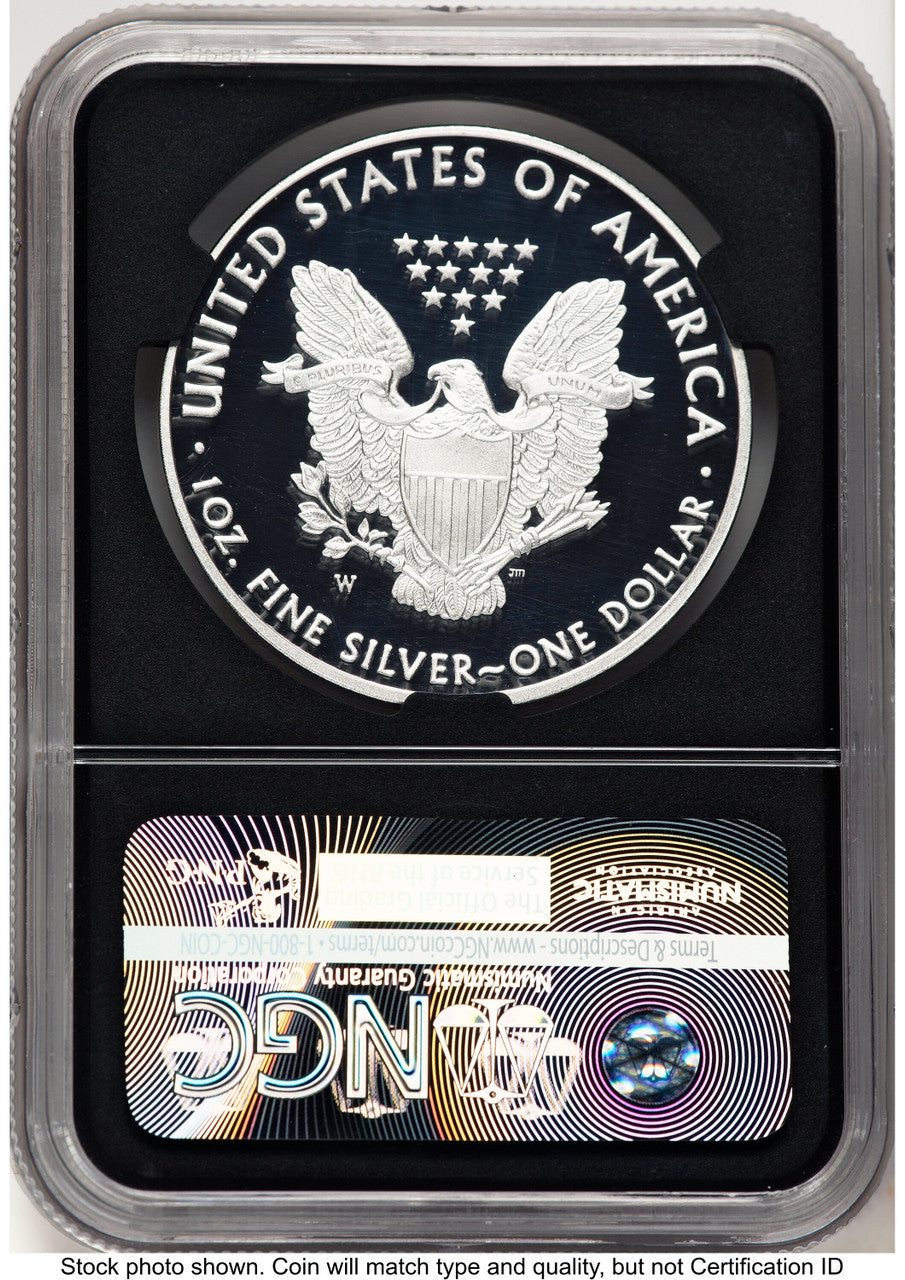2016-W Proof Silver Eagle 1 oz FDI Elizabeth Jones NGC PF70