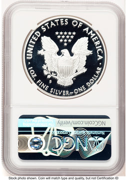 2020-S Proof Silver Eagle Limited Edition Proof Set 1 oz FDI Trolley Label NGC PF70
