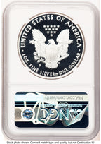 2020-S Proof Silver Eagle 1 oz FDI Trolley Label NGC PF70