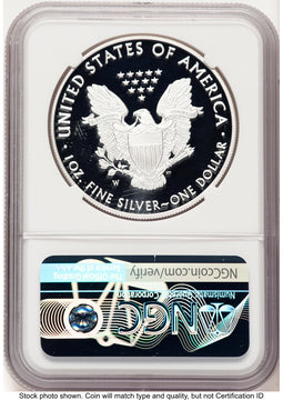 2021-W TY1 Proof Silver Eagle 1 oz AR John Reagan Bust Art NGC PF70 Mercanti