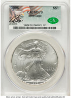 1996 Silver Eagle Ron Drzewucki CACG MS70