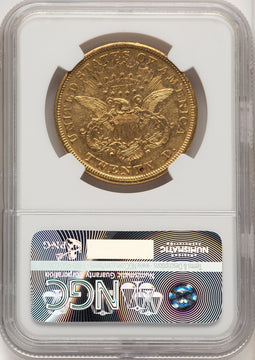 1870-S $20 Liberty Double Eagle NGC AU58+