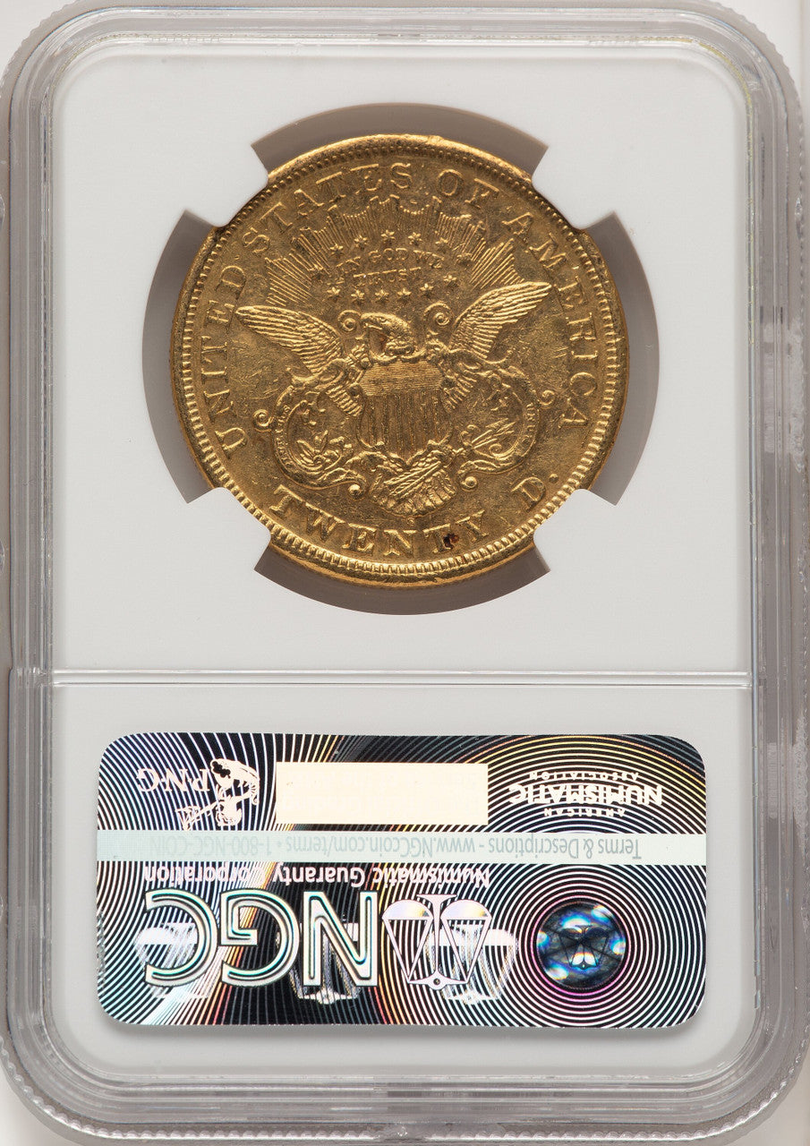 1870-S $20 Liberty Double Eagle NGC AU58+