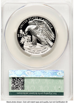 2024-W Palladium Eagle 1 oz Advanced Delivery Ron Drzewucki CACG PR70