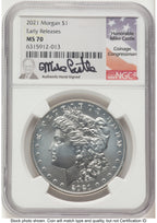 2021 Morgan Dollar ER Mike Castle NGC MS70