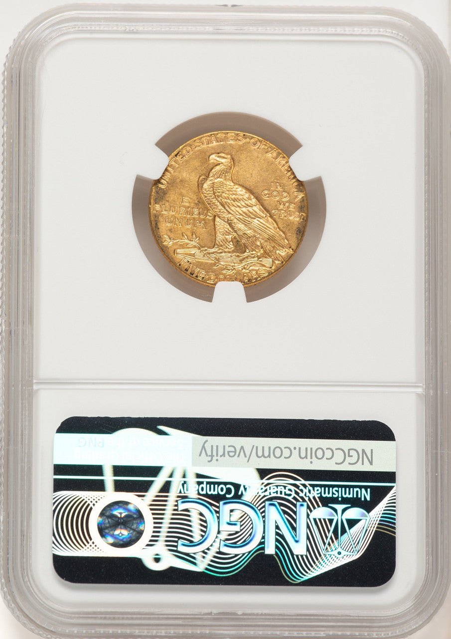 1910 $5 Indian Half Eagle NGC MS64 (772276005)