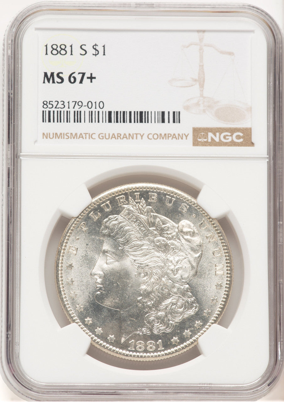1881-S Morgan Dollar NGC MS67+ (772328008)