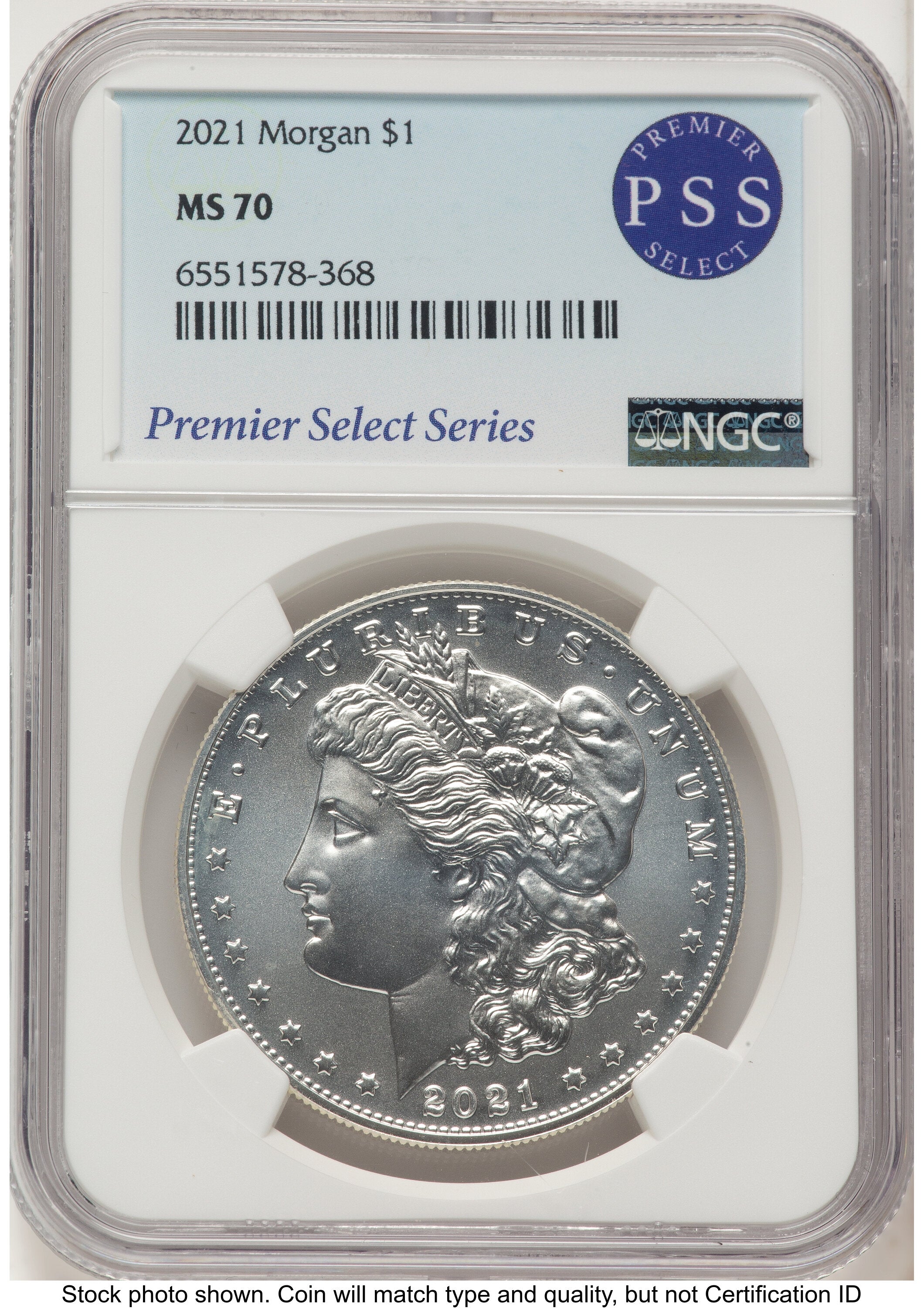 2021 6 Coin Morgan & Peace Dollar Set Premier Select Series NGC MS70