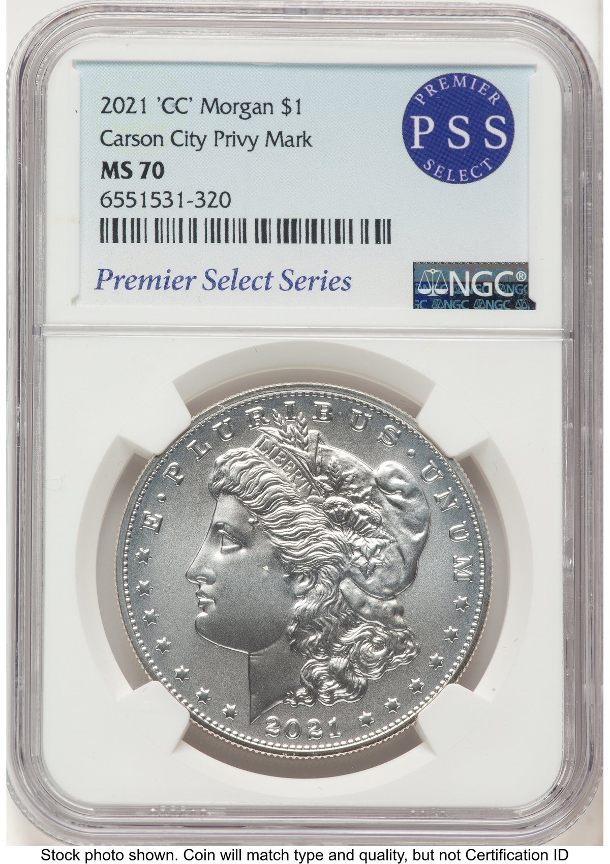 2021 6 Coin Morgan & Peace Dollar Set Premier Select Series NGC MS70