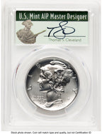 2020-W Palladium Eagle 1 oz Burnished FDI Thomas Cleveland Minuteman PCGS MS70