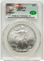 2010 Silver Eagle Ron Drzewucki CACG MS70