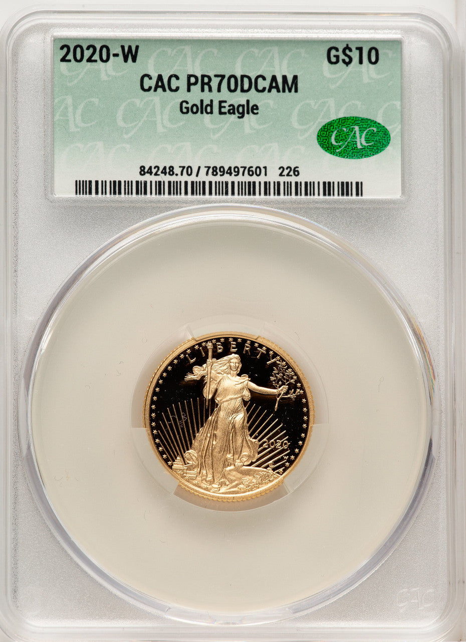 2020-W Gold American Eagle 4-Coin Set CACG PR70
