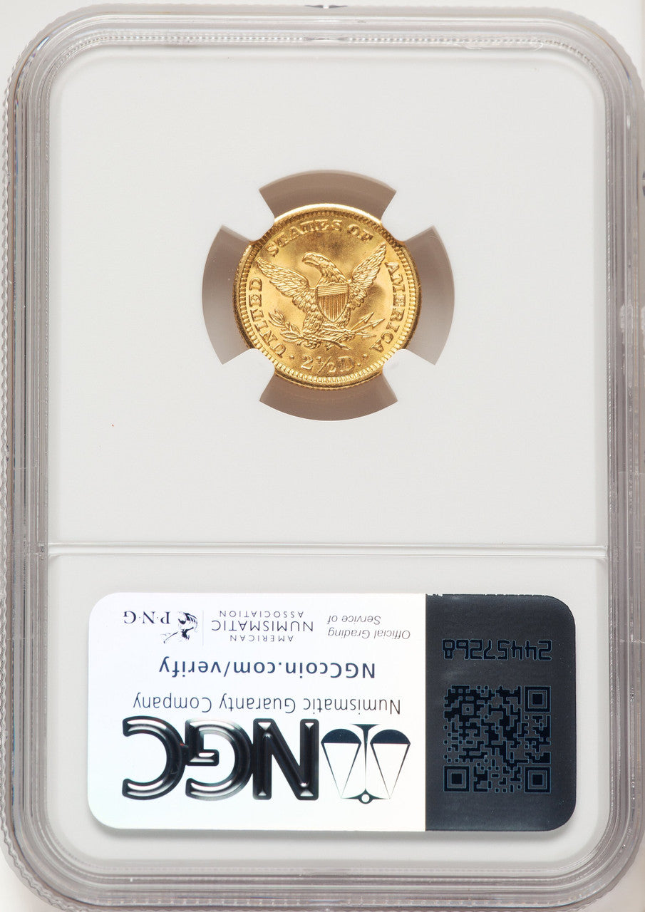 1903 $2.50 CAC Liberty Quarter Eagle NGC MS67+