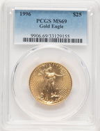 1996 Gold Eagle 1/2 oz Blue Gradient PCGS MS69