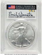 2021 Silver Eagle Type 2 FS Emily Damstra PCGS MS70