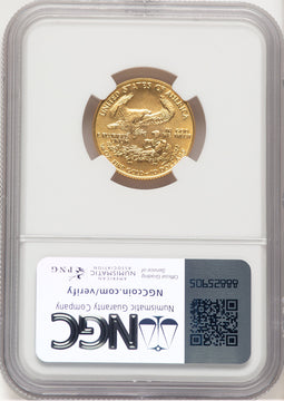 1986 Gold Eagle 1/4 oz Brown Label NGC MS69
