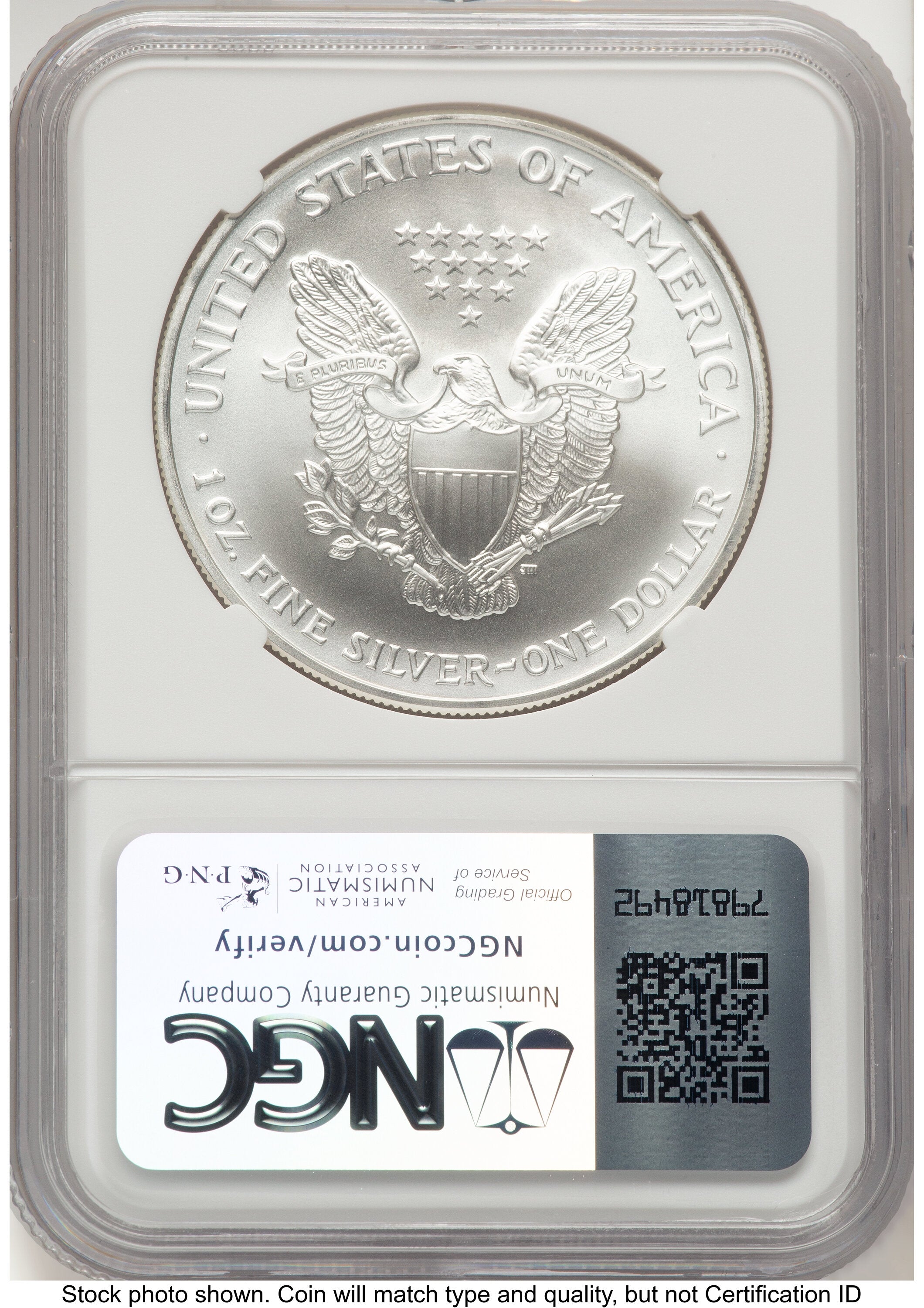 2007 Silver Eagle Early Production Mike Castle NGC MS70