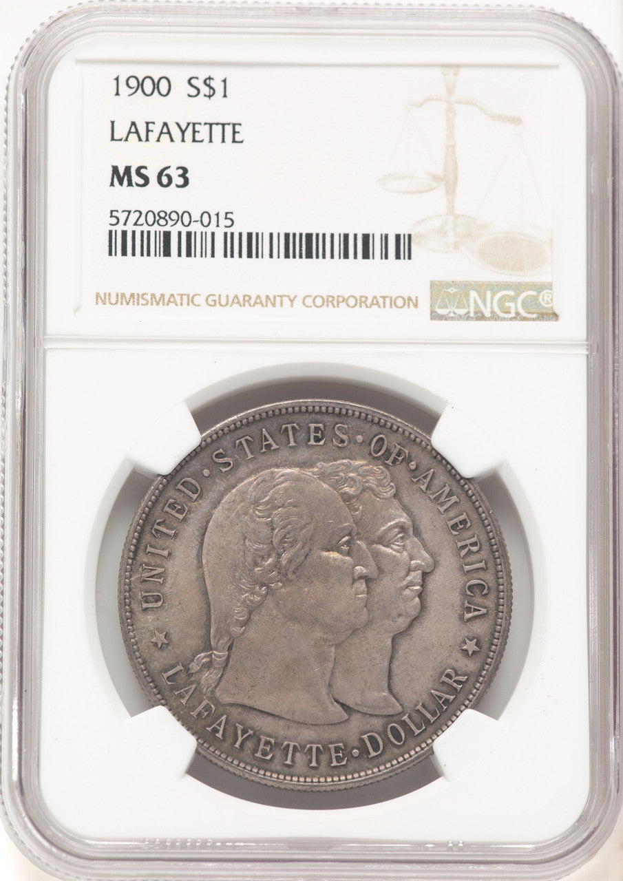 1900 Lafayette Dollar Commemorative Silver NGC MS63