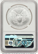 2001 Silver Eagle John NGC MS70 Mercanti