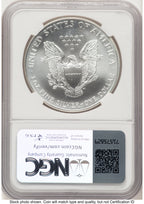 1998 Silver Eagle John NGC MS70 Mercanti
