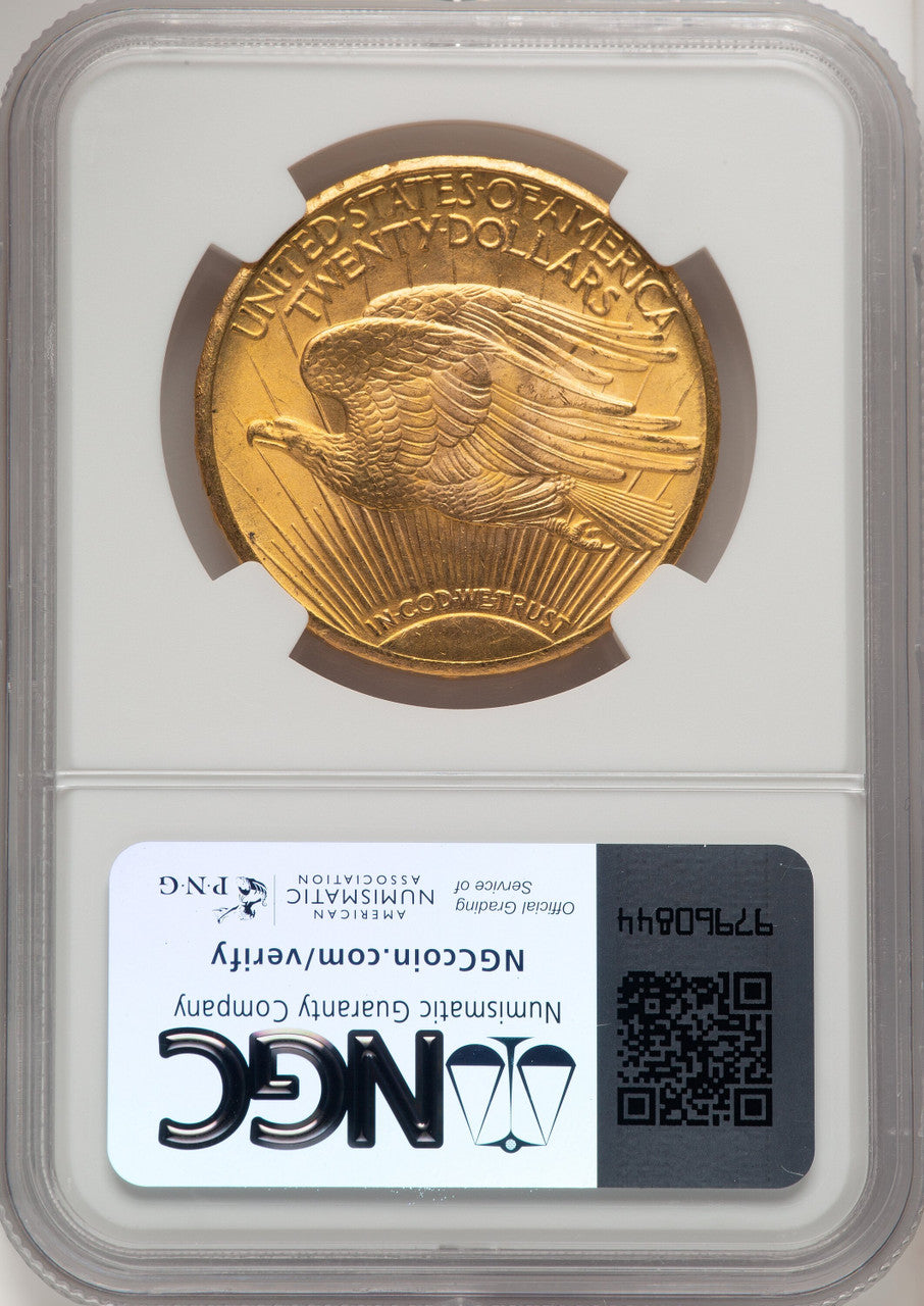 1928 $20 Brown Label Saint-Gaudens Double Eagle NGC MS67
