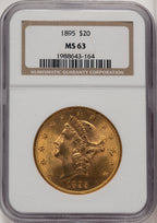 1895 $20 Liberty Double Eagle NGC MS63