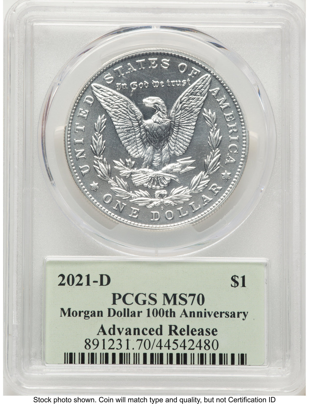 2021-D Morgan Dollar AR Thomas Cleveland Minuteman PCGS MS70