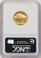 2008-W Burnished Gold Buffalo 1/4 oz ER Blue NGC MS70