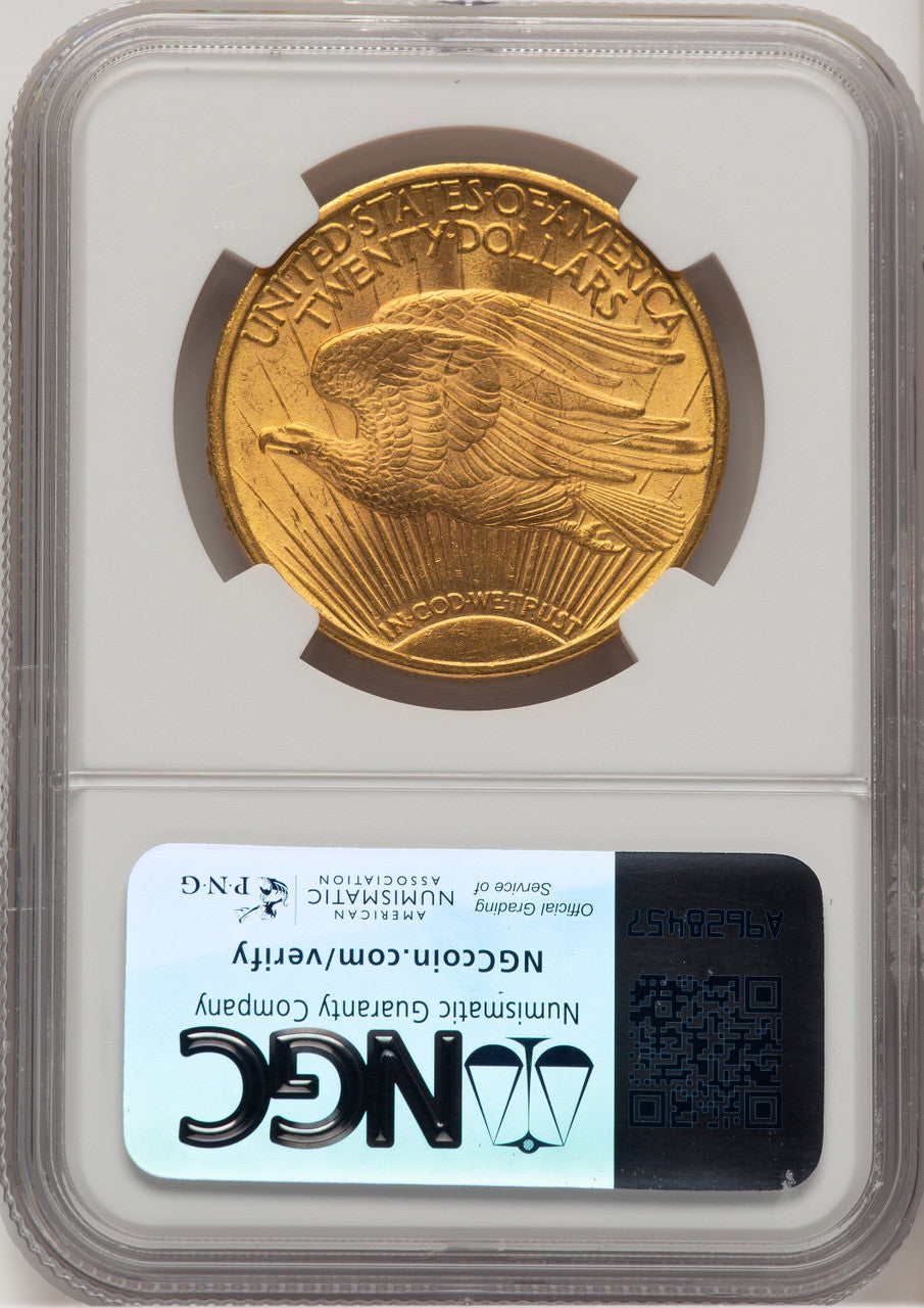 1910 $20 CAC Saint-Gaudens Double Eagle NGC MS64+