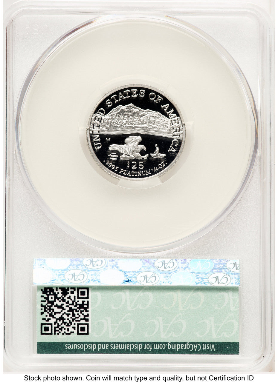 2002-W Proof Platinum Eagle 1/4 oz Non Designation CACG PR70