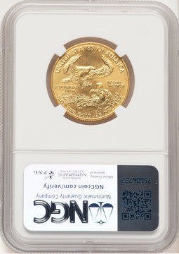1992 Gold Eagle 1/2 oz Brown Label NGC MS69