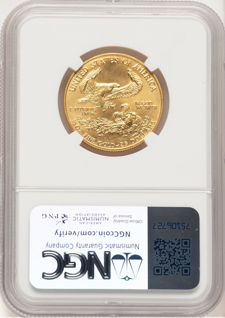 1992 Gold Eagle 1/2 oz Brown Label NGC MS69