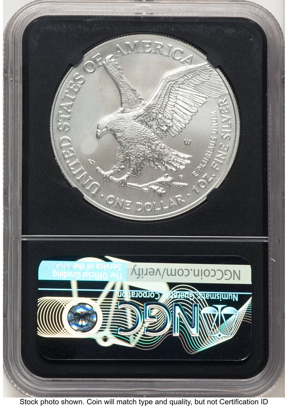 2023-W Burnished Silver Eagle 1 oz FDI Anna Cabral NGC MS70