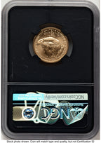 2021-W TY2 Gold Eagle 1/4 oz Unfinished Proof Dies Gold Flying Eagle NGC PF70